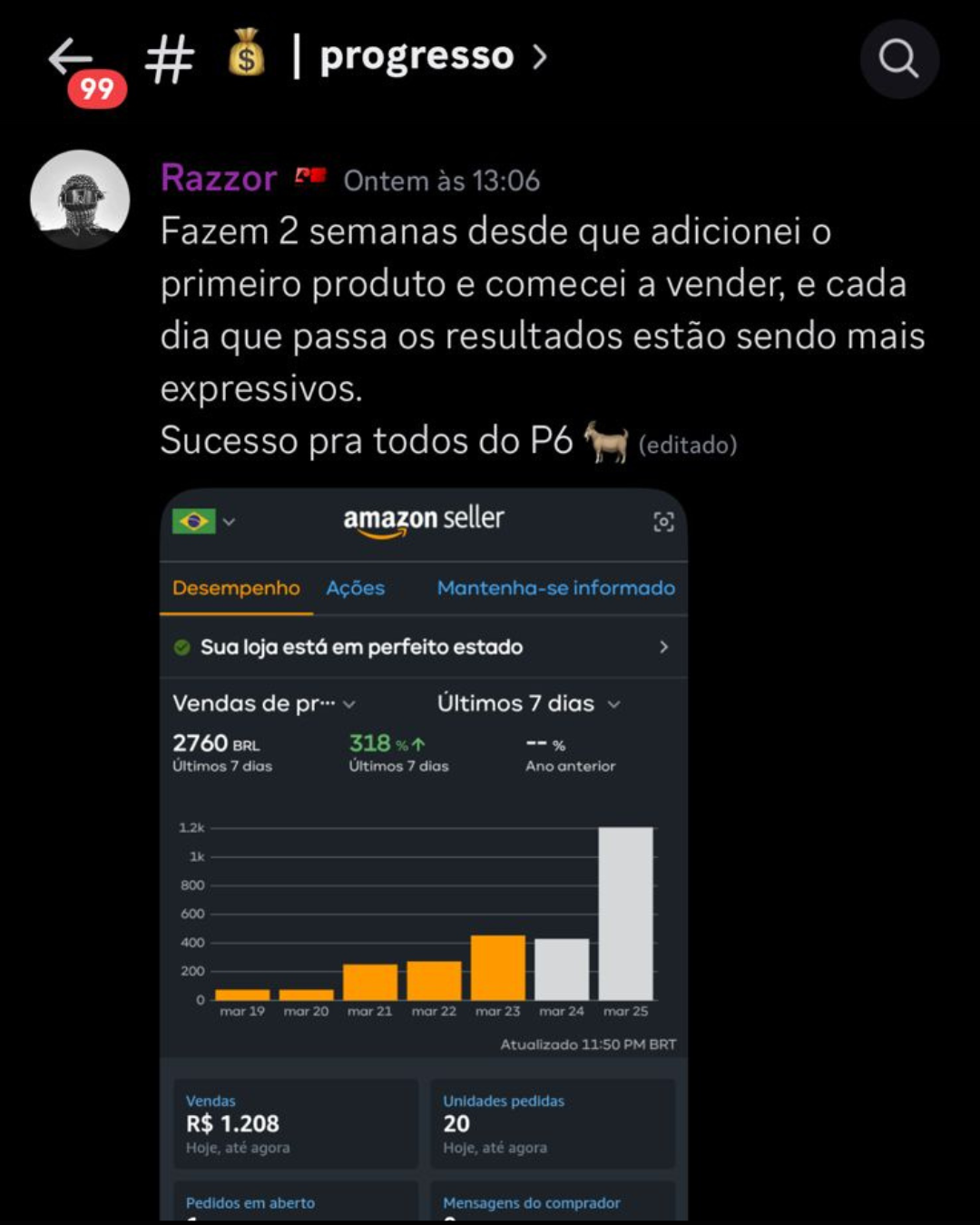Feedback recomendações 6